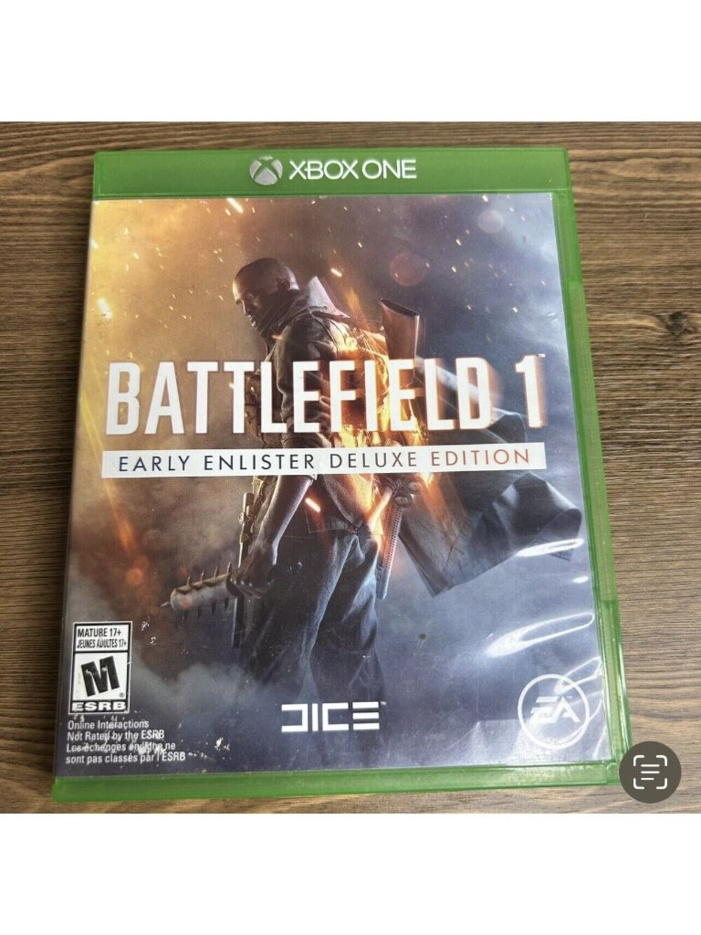 Microsoft XBox One - Battlefield 1 Early Enlister Deluxe Edition missing manual